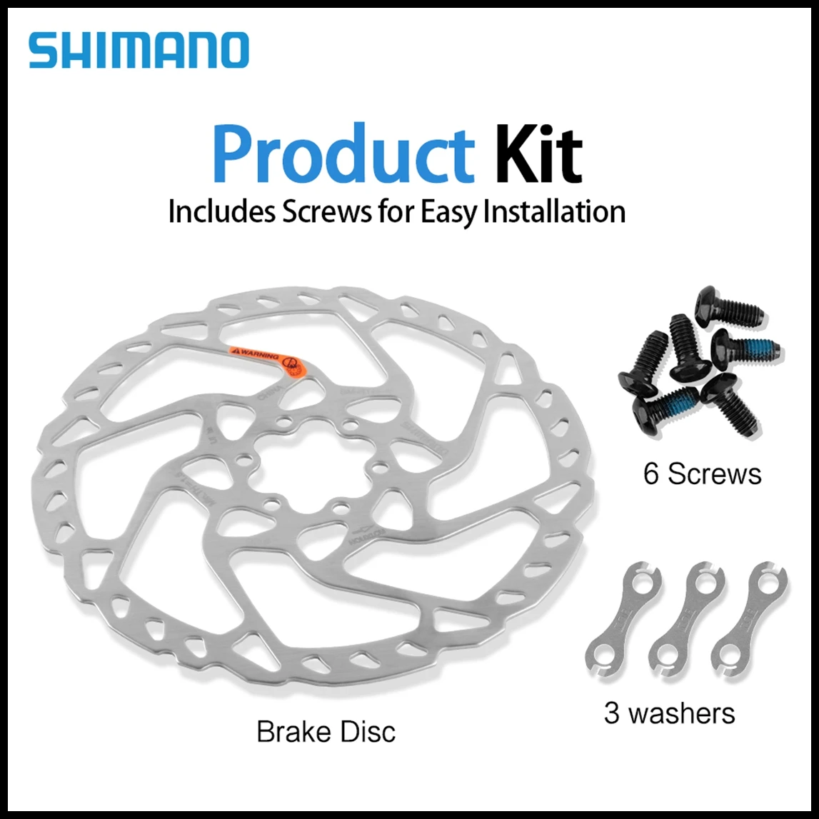 Фото Гидравлические дисковые тормозные роторы Shimano MTB RT26, RT56, RT66 для горных велосипедов, 160 мм, 180 мм №2