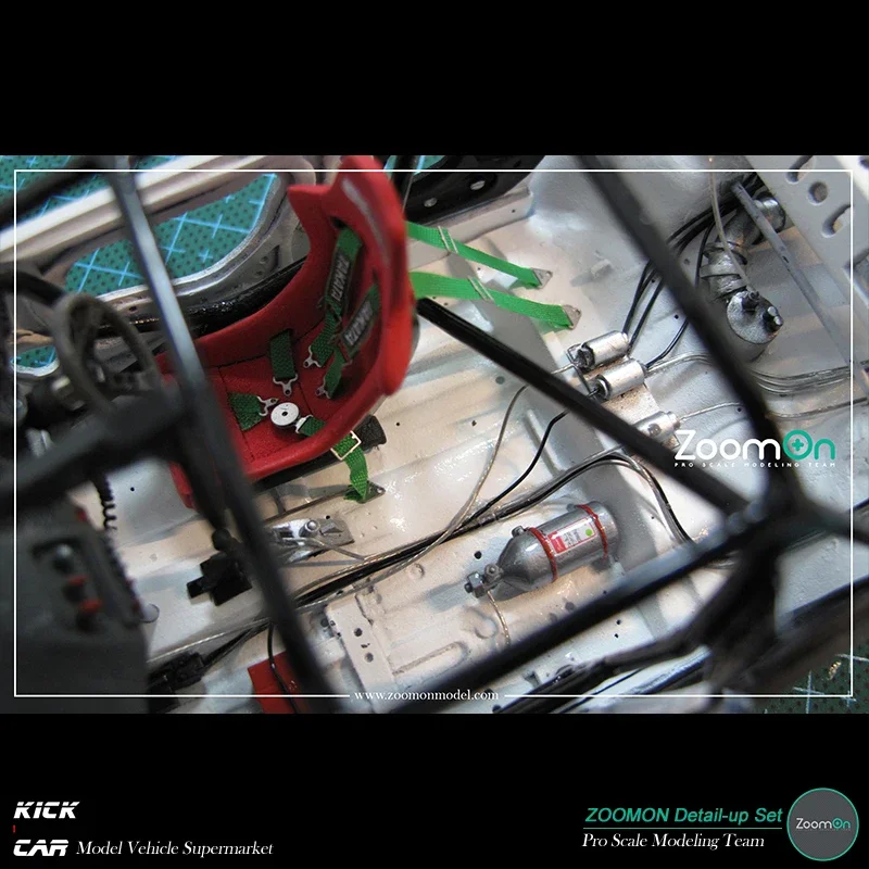 ZoomOn Z031 Модель автомобиля Смола Запчасти Невеста Zeta II Гоночное сиденье Детальный