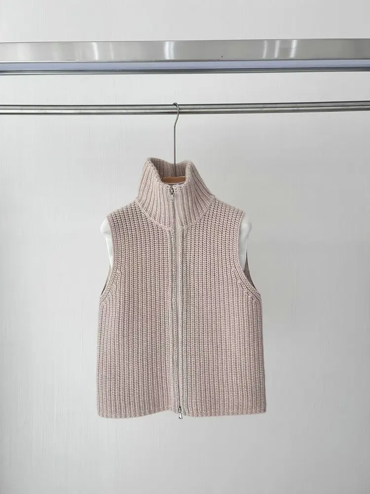 Осень-зима B * C женский жилет на гусином пуху с бисером молнии и