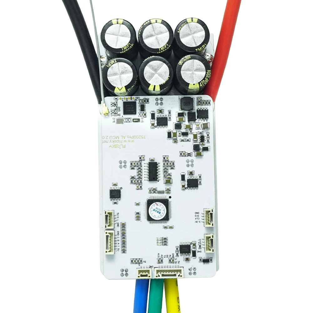 Фото Flipsky 75200 Pro Бесколлекторный ESC 84В с высоким током VESC для роботизированной доски для серфинга и электровелосипеда №5