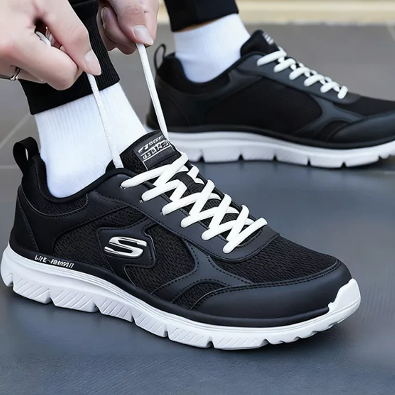 Мужские кроссовки Skechers Mid-Top для бега с амортизацией и отскоком, для тренировок на открытом воздухе, модель 220920C-BBK, новейшая модель (art.: 3920da4cfb01c) - 3920da4cfb01c