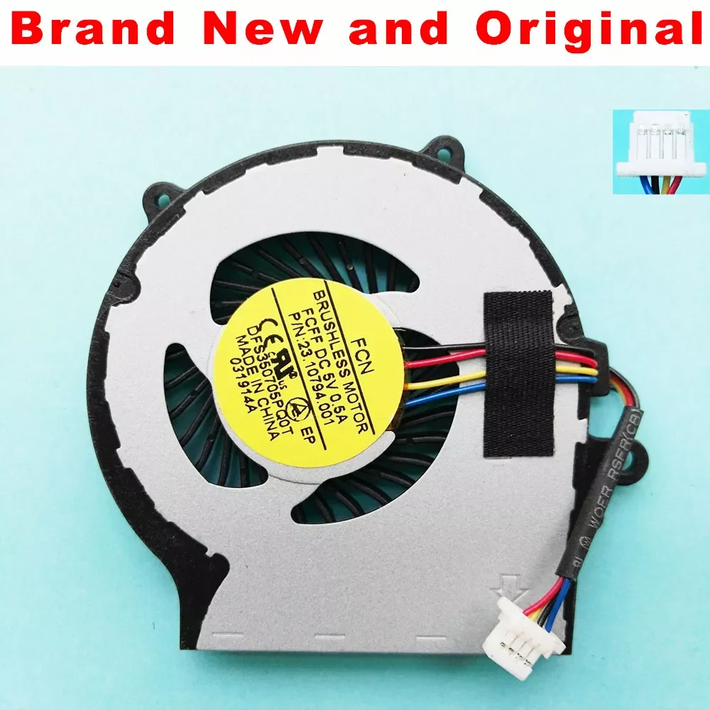 

CPU Fan Fit For Acer Aspire V5-122P V5-122 V5-132 V5-132P MS2377 cpu cooling fan Cooler DFS350705PQ0T FCFF 5V 0.5A 4 Wires