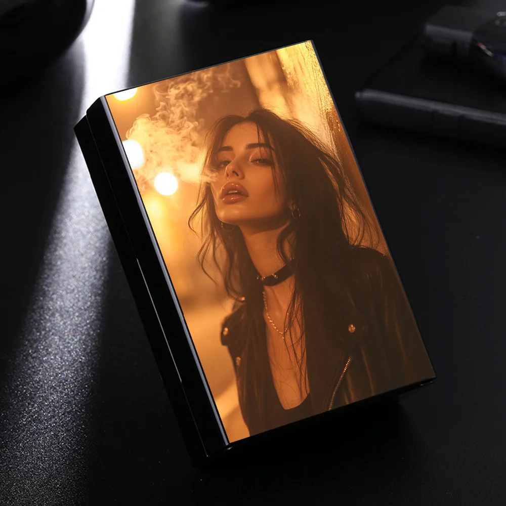 &quotСтильная электронная сигарета с креативным рисунком-портативный контейнер