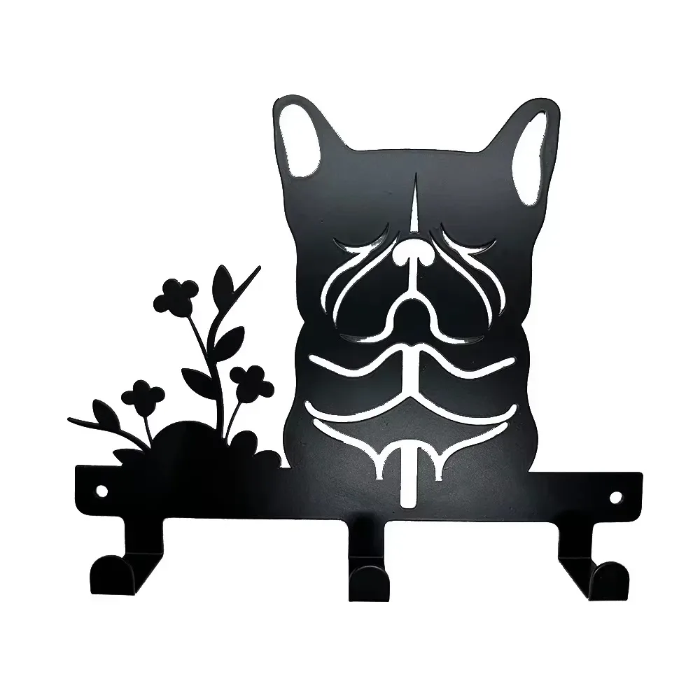 Металлическая настенная стойка Bulldog-3 крючка стильный органайзер для полотенец и