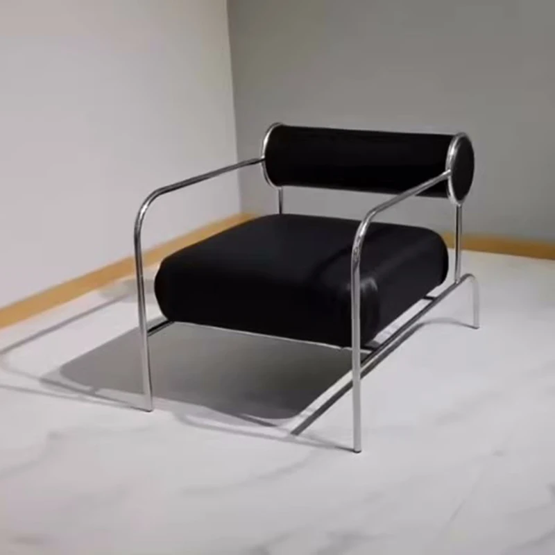 

Designer Unique Arm Dining Chairs Mobile Modern Party Backrest Chairs Metal Fancy Desk Nordic Style Muebles Balcony Furniture