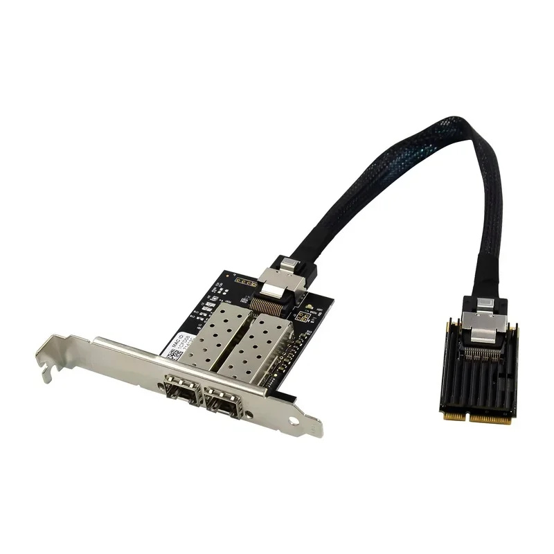 Двухпортовая мини-карта PCIE LAN 2 ПОРТ SFP 1000 м Серверный сетевой адаптер Чип INTEL 350AM2