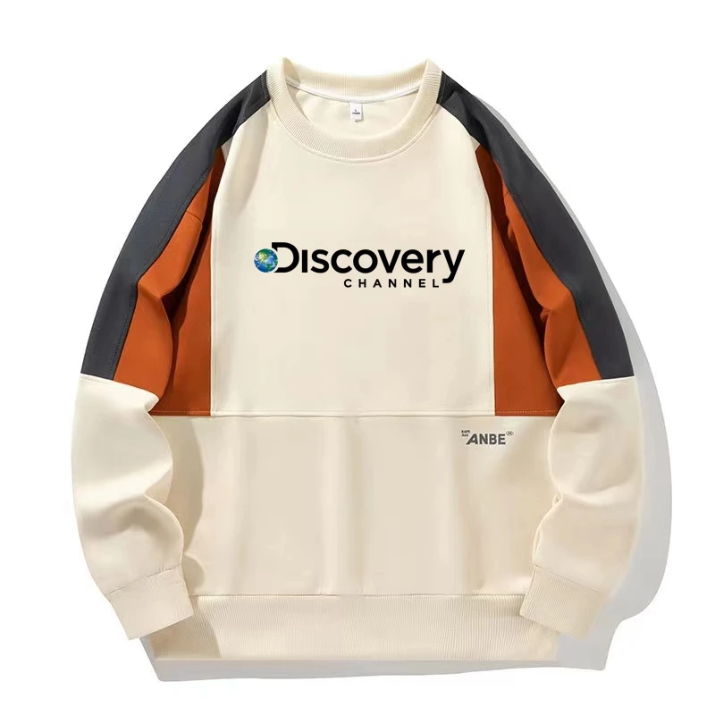 

Discovery Channel Pullovers Luxury TB Brand Thom Classic Style Sweaters Males O-Neck Striped Clothing Warm Pullover Fashion