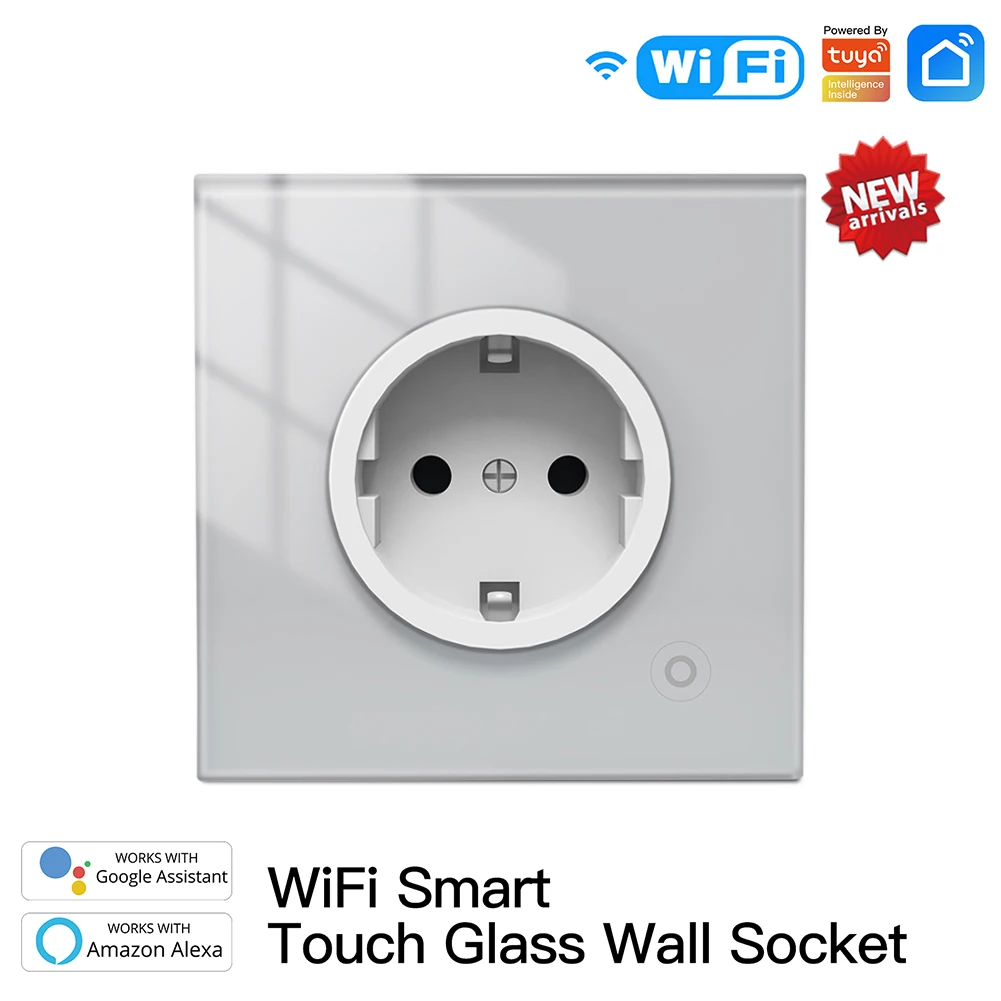 

Настенная розетка с таймером и Wi-Fi, 16 А