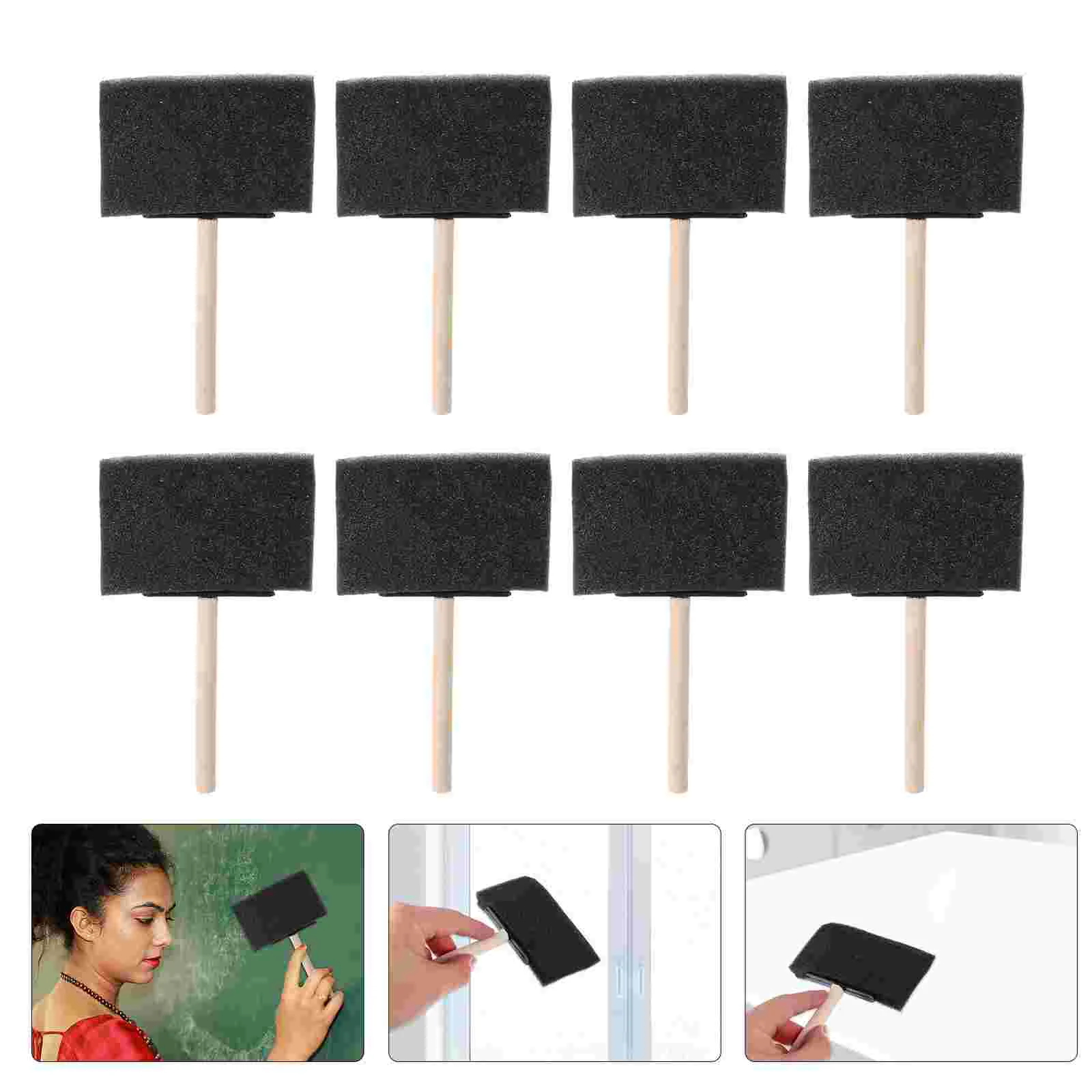 

20 Pcs Kids Brush DIY Sponge Brush Sponge Brushes Crafts Graffiti Sponge Brush Painting Sponge Brush