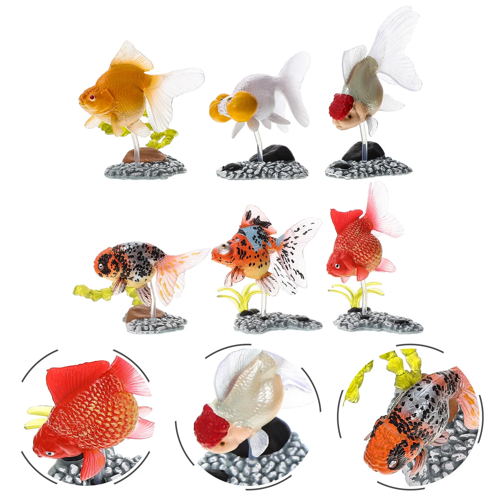 

Ornamental Fish Model Decorative Goldfish Figure Kids Accessory Children Decors Desktop