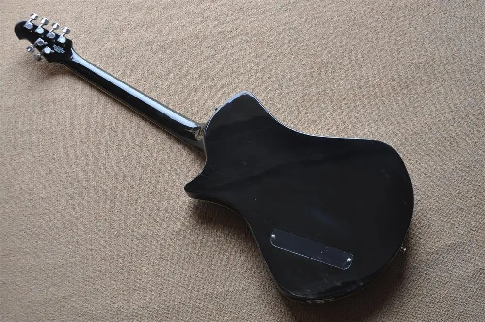 Пользовательская электронная гитара Ernie Ball Music Man Armada с подсветкой в виде пламени
