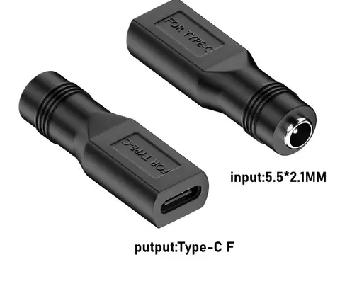 Кабель-переходник AQJG DC 5,5*2,1 мм на USB C 5V 3A