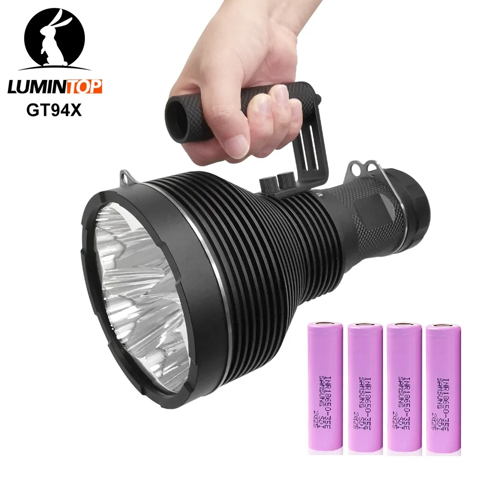 Lumintop GT94X High Powerful Led Flashlight SBT90.2 24000lm Torch Lighter by 21700 Battery for Outdoor Hunting Camping Searching