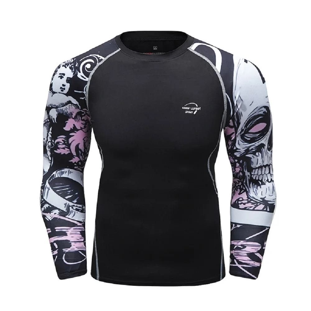 

Cody Lundin Sports Style Couple Running Gym Fitness T Shirts Compression Rashgaurd Breathable Men High Elasticity Casual Shirts