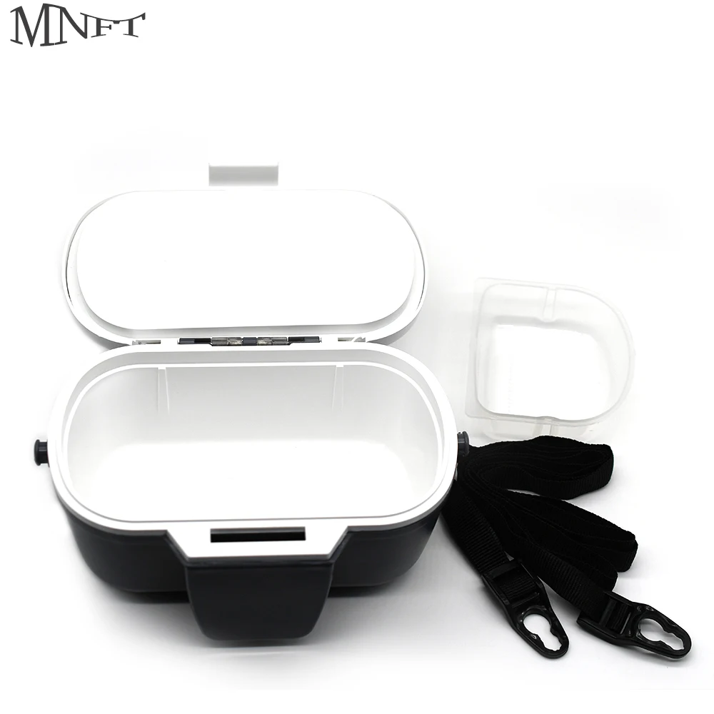 

MNFT Portable ABS Plastic Material Lure Bait Storage Case Worm Fhising Tackle Live Baits Heat Preservation Box