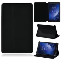 for 7 inch8 inch10 inch leather flip pure black protective shellpentablet case for alcatel 1t 7 103t 8 10a3 10 cover case