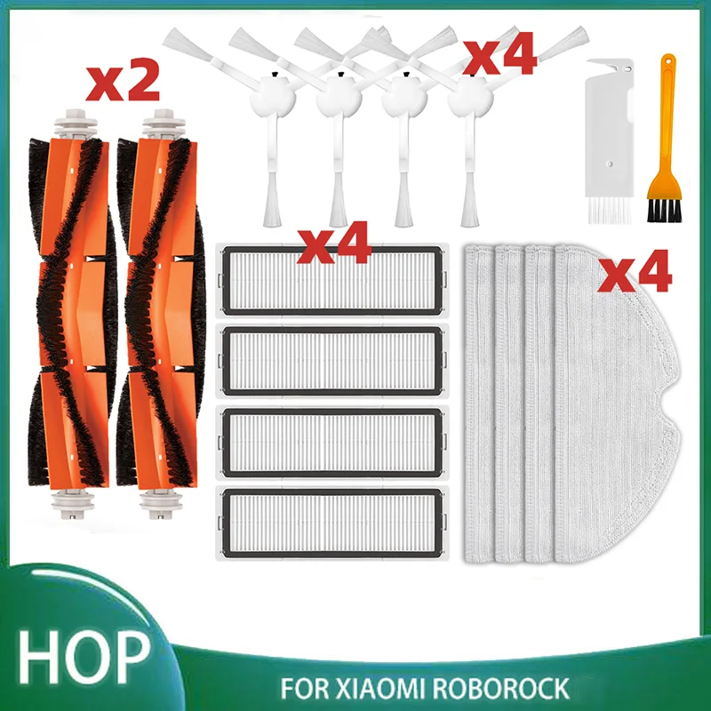 

Xiaomi Mi Robot Vacuum-Mop Mijia 1C/1T/2C STYTJ01ZHM STYTJ02ZHM STYTJ03ZHM Dreame F9 Spare Parts Main Side brush Hepa Filter Mop