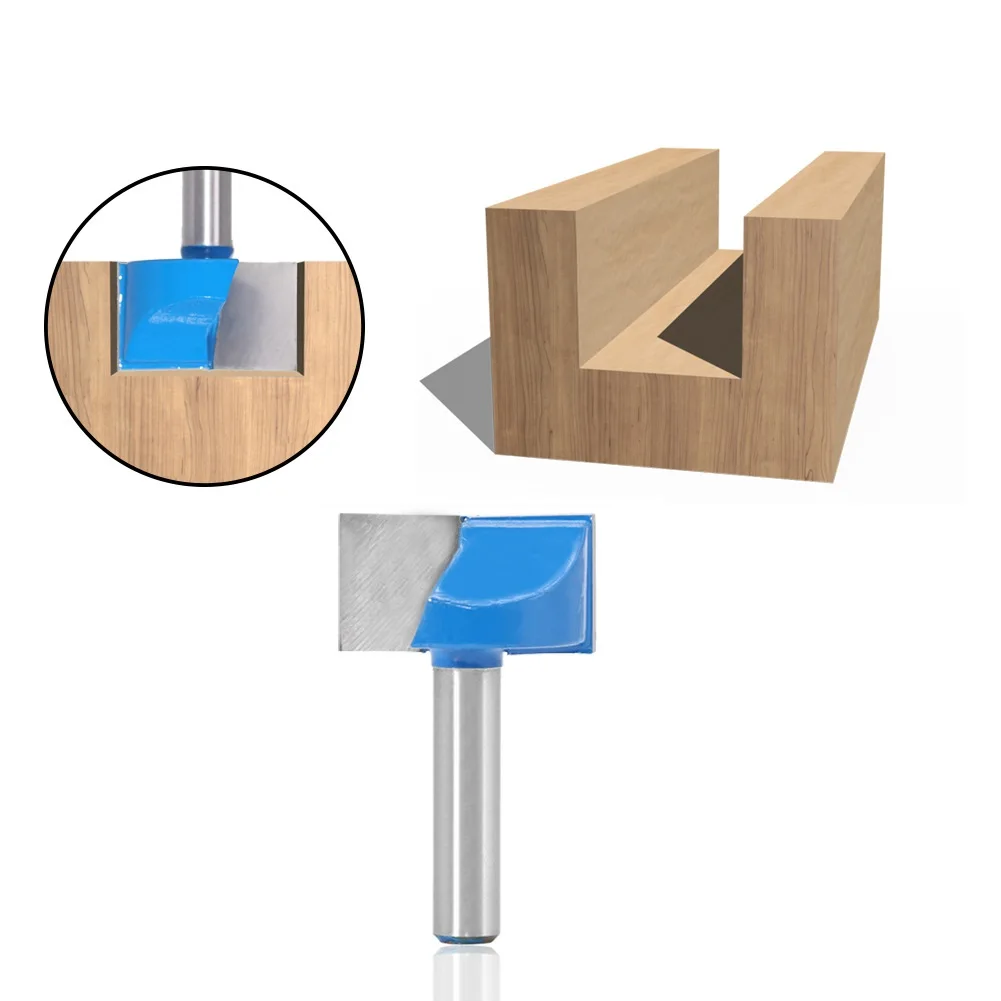 

1pc 8mm Shank Cleaning Bottom Router Bits Carbide Cutters For Woodworking Surface Planing Wood Router Milling Cutter Router Bit