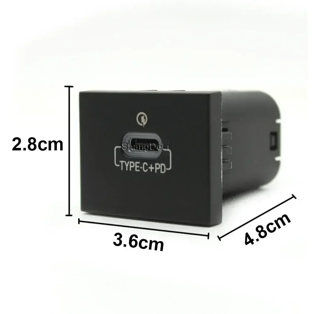 Красное быстрое зарядное устройство для автомобиля адаптер входа разъема USB Ford