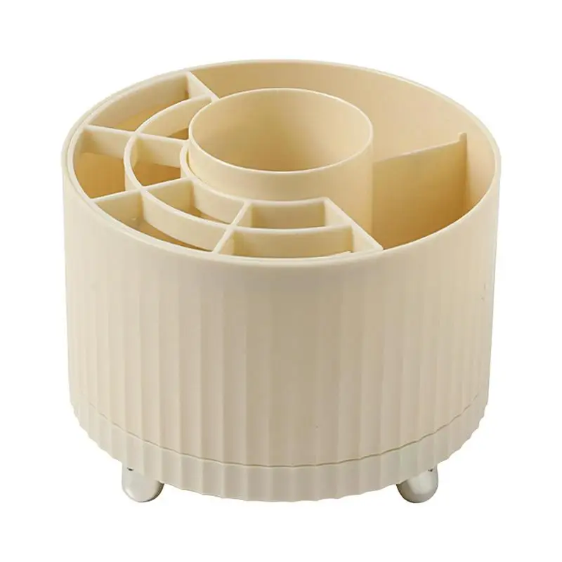 

Pen Holder 360 Degree Rotatable Pencil Organizer For Desk Stable Bottom Pencil Holder Compartment Storage Crayon Organizer For