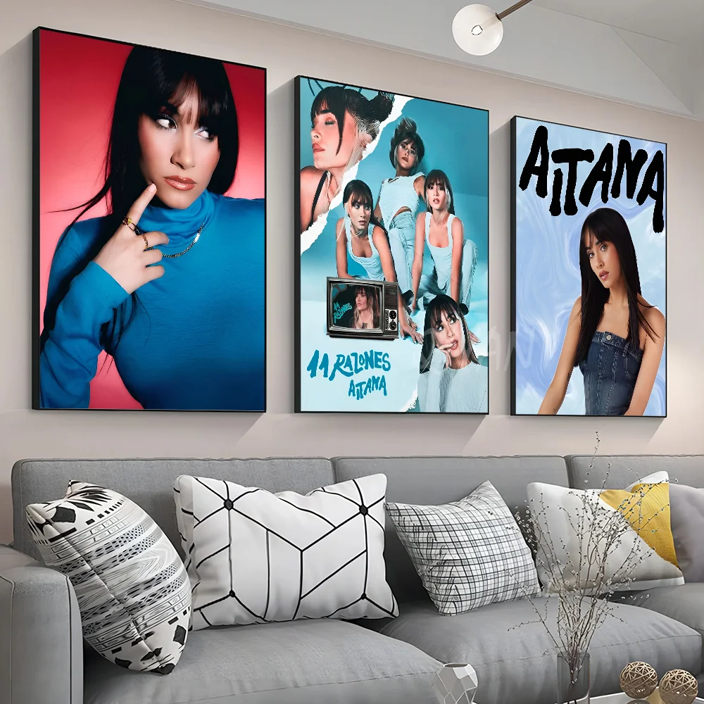 A-Aitana Q-Ocana певица плакат настенное искусство домашний декор комнаты цифровая