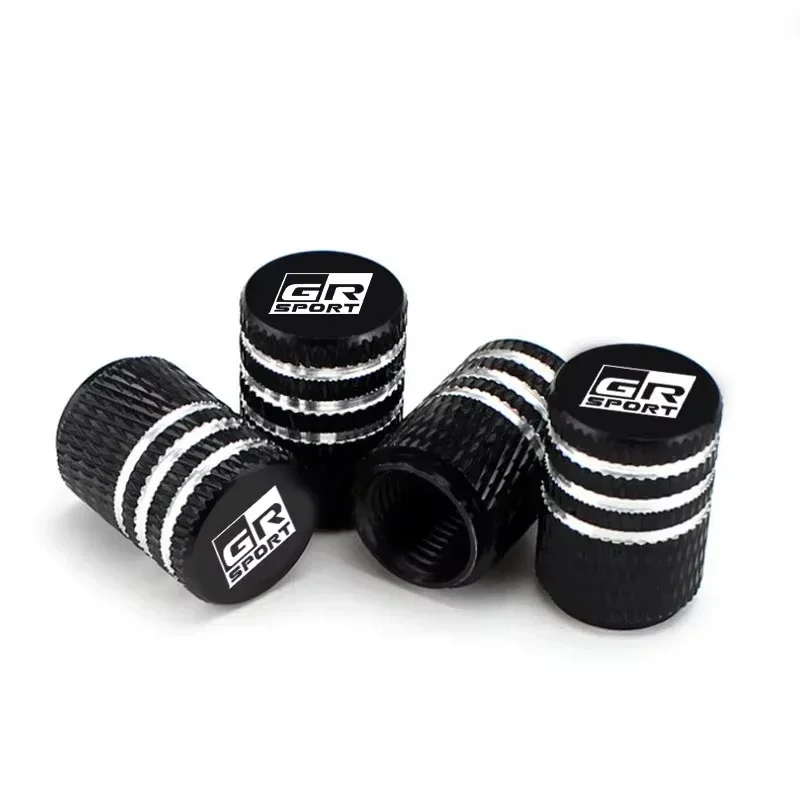 

4 шт., колпачки для клапанов шин автомобиля, чехол для штока воздуха для Toyota GR Sport Corolla Gazoo Supra Yaris Vitz Hilux Supra C-HR, автоаксессуары