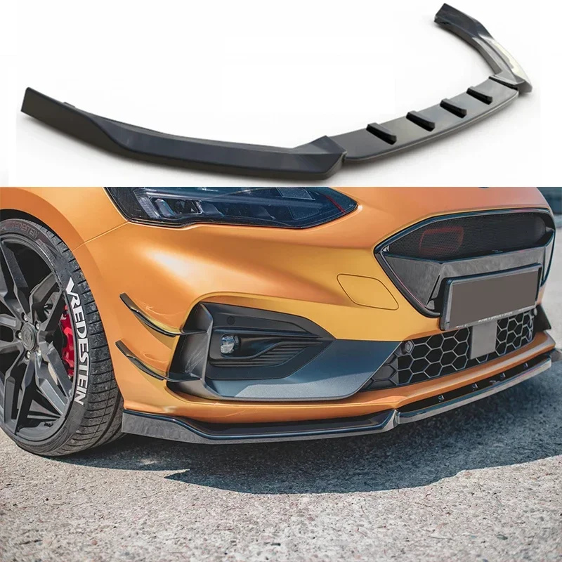 Фото Передний диффузор Maxton Shovel для Ford Focus Mk4 ST/st-line 2019-2021, передний спойлер, автоаксессуары, нижняя защита переднего бампера №2