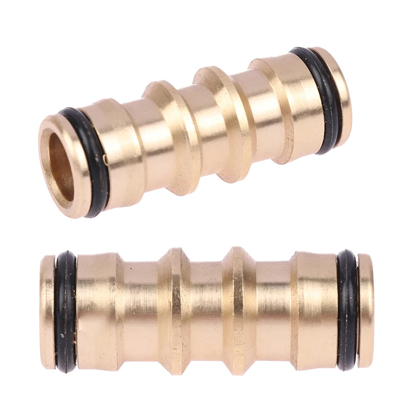 

Латунный штуцер для шланга, быстроразъемный фитинг для остановки воды, медная резьба, соединительный элемент для садового полива, 1 шт.