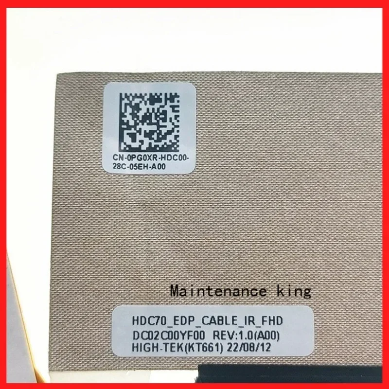 Новый оригинальный ЖК-кабель EDP FHD для ноутбука DELL Precision 7770 M7770 HDC70 IR DC02C00YF00 PG0XR 0PG0XR