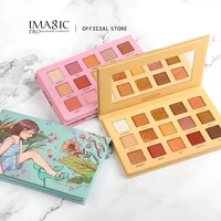 imagic new arrival eye shadow palette beauty glazed pigmented glimmer magnetic colorful professional makeup palette green