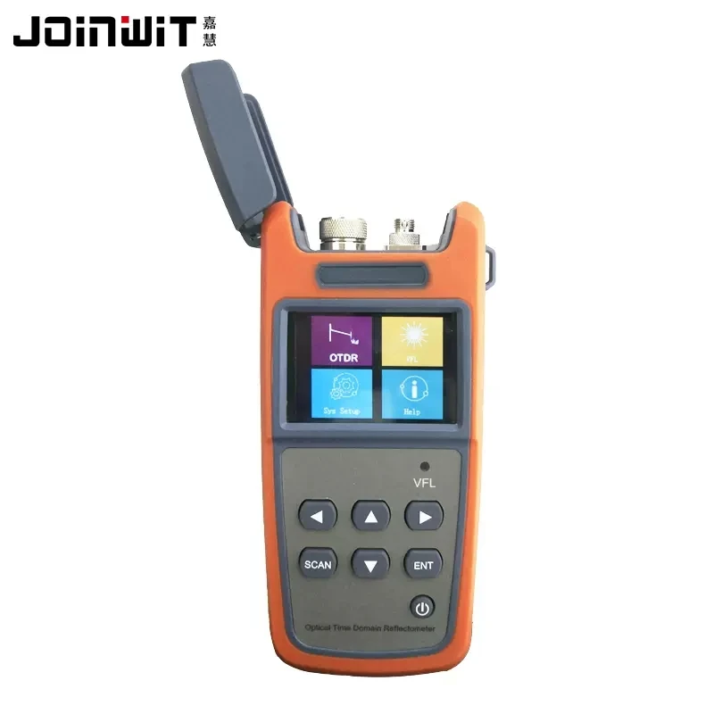 Joinwit Mini OTDR Fiber Optic OTDR Optical Fiber Reflectometer Built in VFL with FC SC Touch Fiber Cable Ethernet Tester