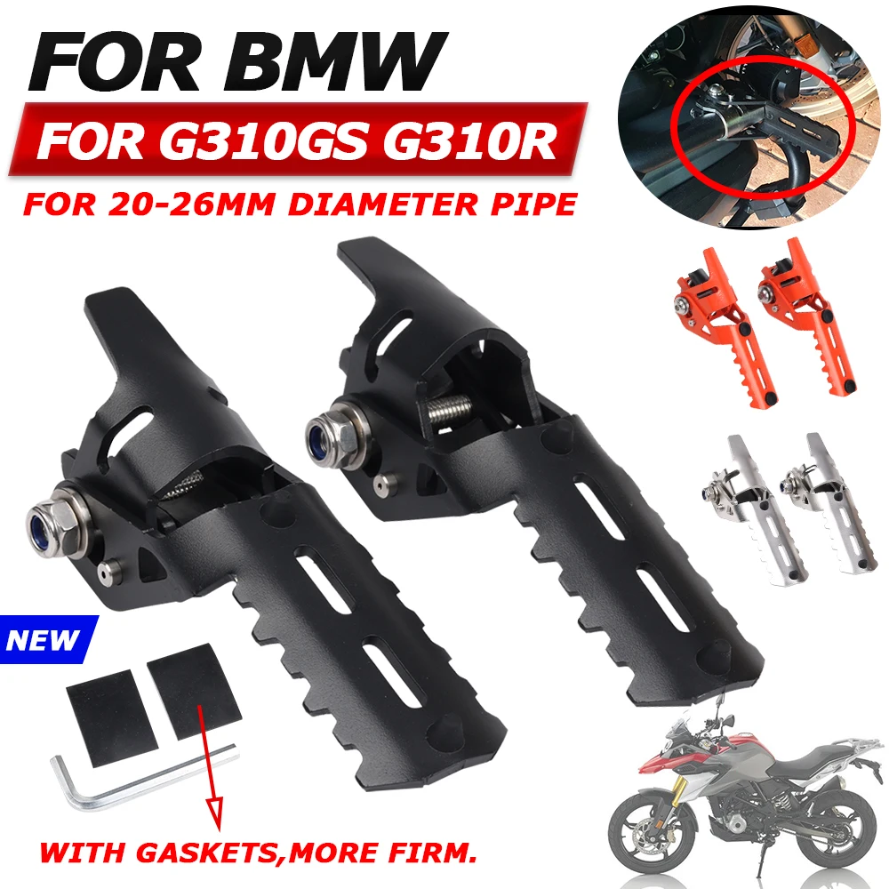 

For BMW G310GS G310R G 310 GS G 310GS G310 GS R 310R Motorcycle Accessories Front Foot Pegs Rest Footrests Clamps FootPegs Pedal