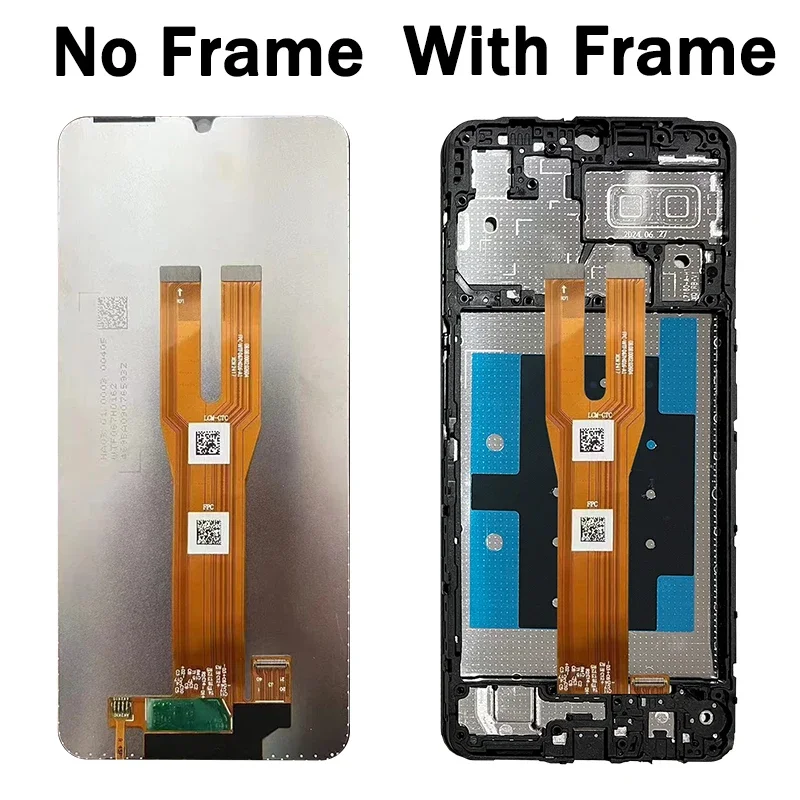 Экран дисплея A06 с рамкой для Samsung A06 A065 SM-A065F SM-A065M Дисплей с цифровым преобразователем сенсорного экрана в сборе (art.: 3920ca120bf97) - 3920ca120bf97