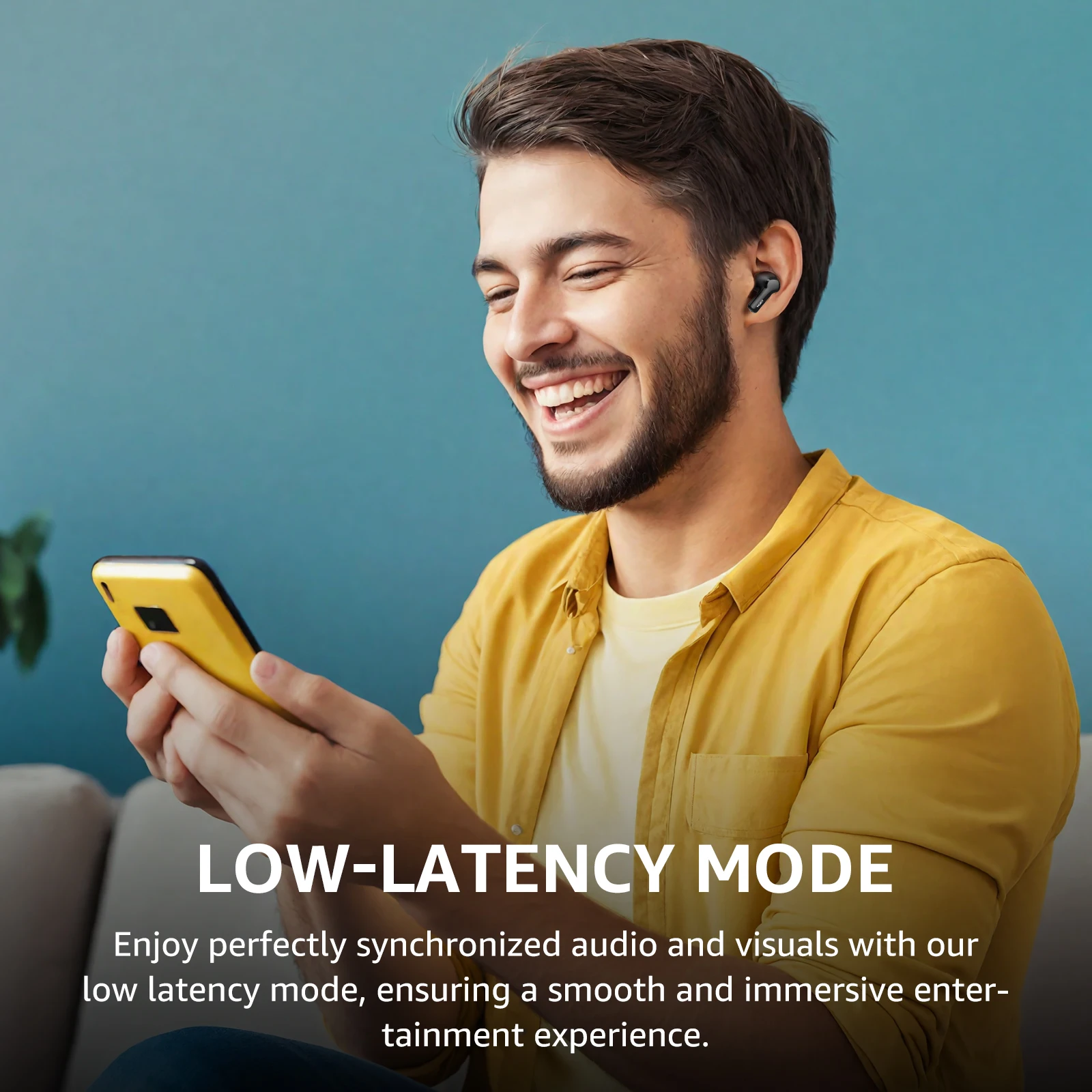 Беспроводные наушники TOZO NC3, 45 дБ, Bluetooth-наушники с шумоподавлением, TWS-наушники, светодиодный дисплей, мощность 32 эквалайзера, поддержка приложения (art.: 3920ca513eba5) - 3920ca513eba5