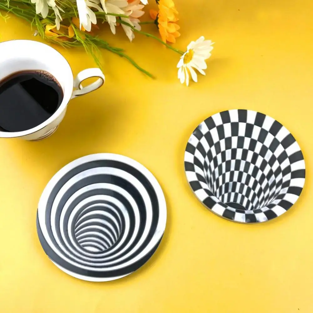 

Silicone Handmade Coasters Casting Molds Easy Demoulding Coaster Molds Thicken Round Mold Household Gadgets 4.92 Inches Diameter
