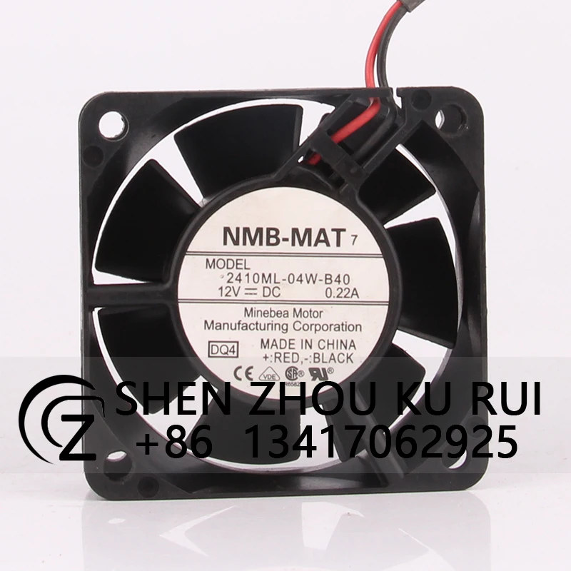 

2410ML-04W-B40 Case Cooling Fan for NMB 24V 48V DC12V 0.22A 60x60x25mm 6025 6CM High air volume Double ball bearing Industrial