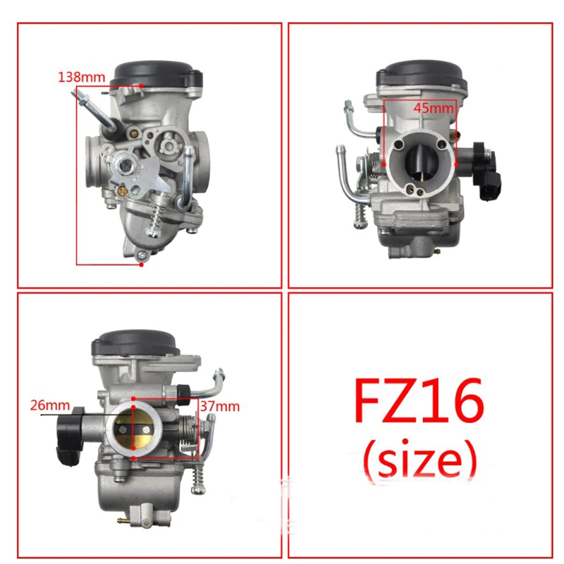 

GSP Motorcycle FZ16 Carburetor For Yamaha FZ16 BYSON FZS FAZER 150 Bajaj Tvs Carburador