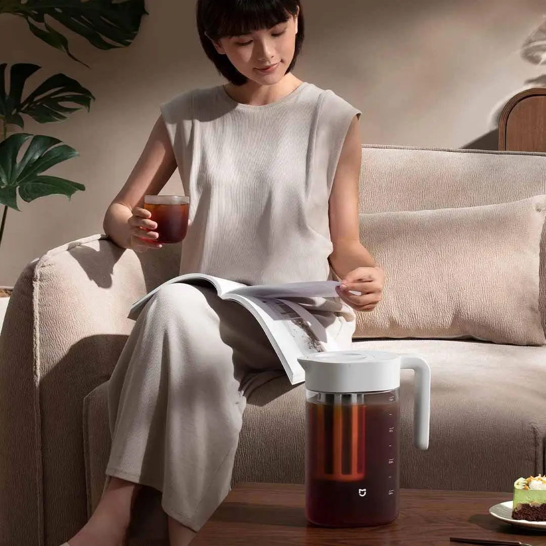 Фото Xiaomi Mijia Smart 1,6 л чайник для холодной воды, диспенсер для напитков со льдом, холодильник, холодный сок, напиток, высококачественный резервуар для хранения №2