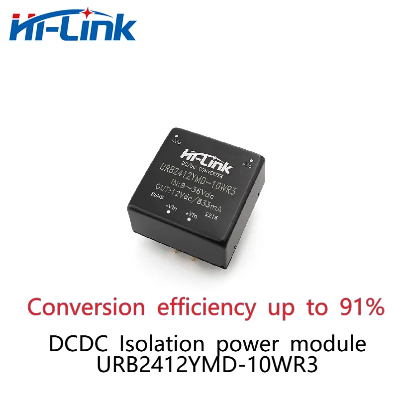 

DC/DC 12V 10W output URB2412YMD-10WR3 over-current short circuit protection isolation power module