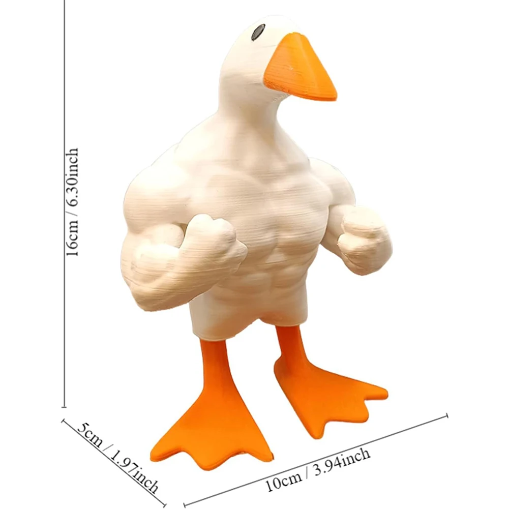 Магнитный держатель для ключей в виде гуся мышечная статуя утки орнамент