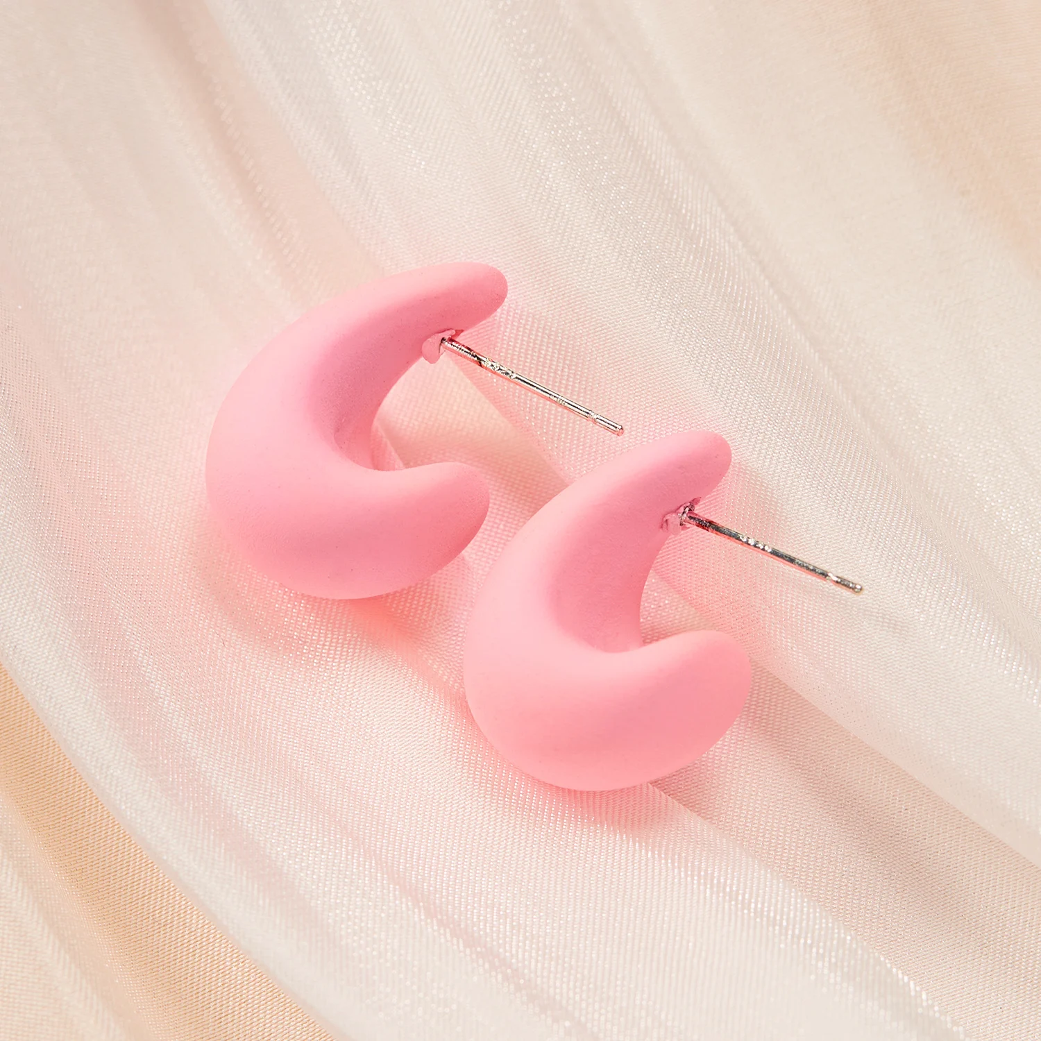 Классические серьги-гвоздики для женщин акриловые серьги ярких цветов синего и