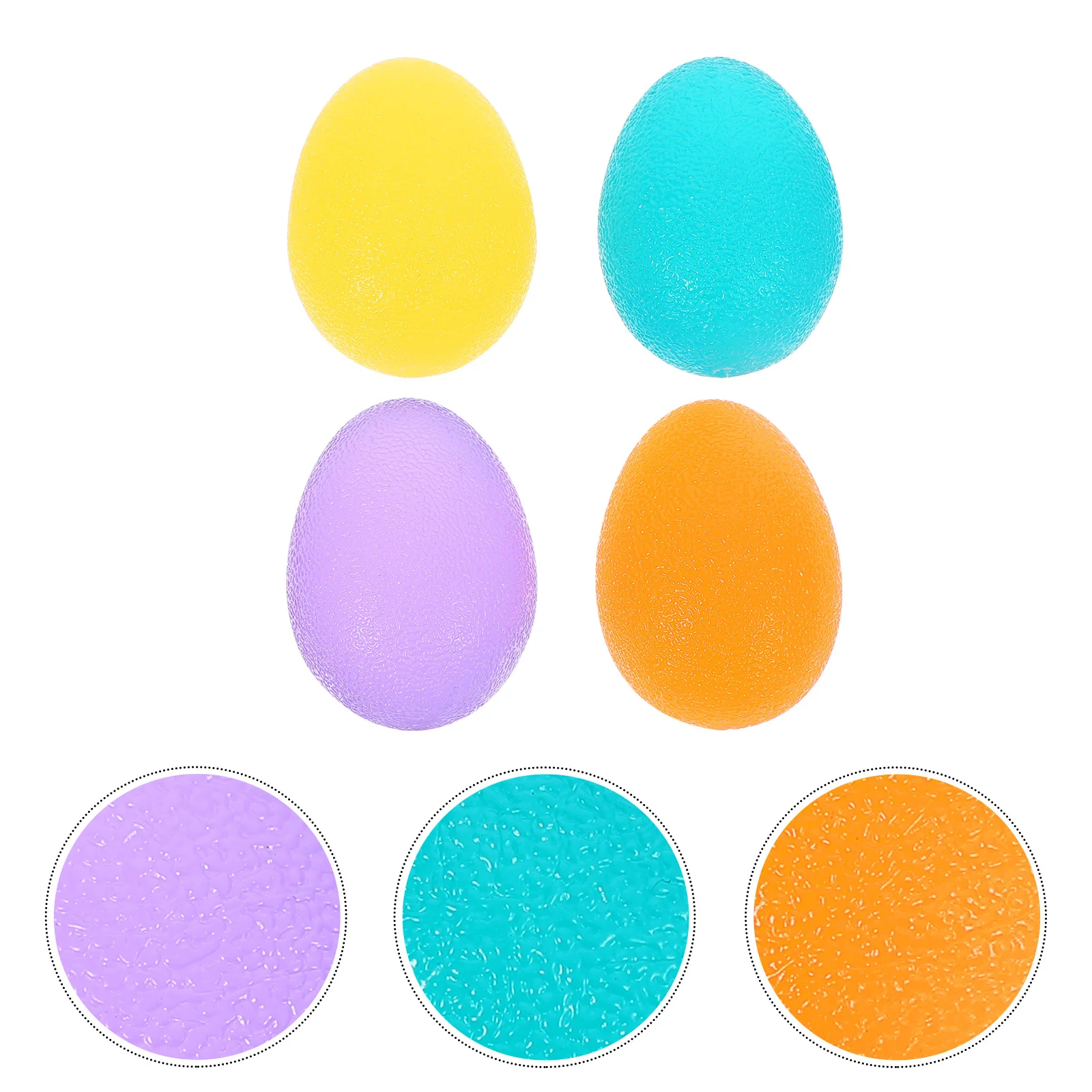 

4pcs Simple Grip Simple Finger Exercise Finger Strength Exercise for Fitness Stress Relief