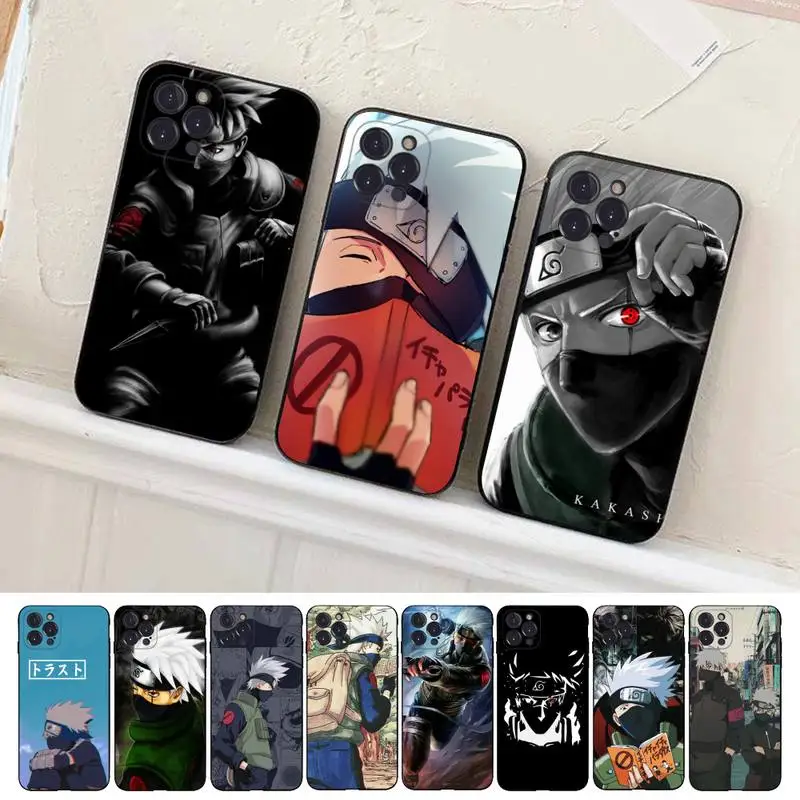 

BANDAI Naruto Hatake Kakashi Phone Case for iPhone 11 12 13 mini pro XS MAX 8 7 6 6S Plus X 5S SE 2020 XR cover