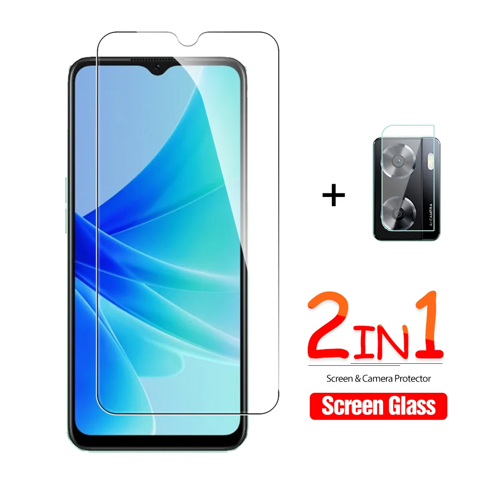 

2 в 1 закаленное стекло для Oppo A57 4G Полное покрытие, Защита экрана для OppoA57 A 57 CPH2387, задняя крышка для телефона, камеры, объектива, прозрачная пл...