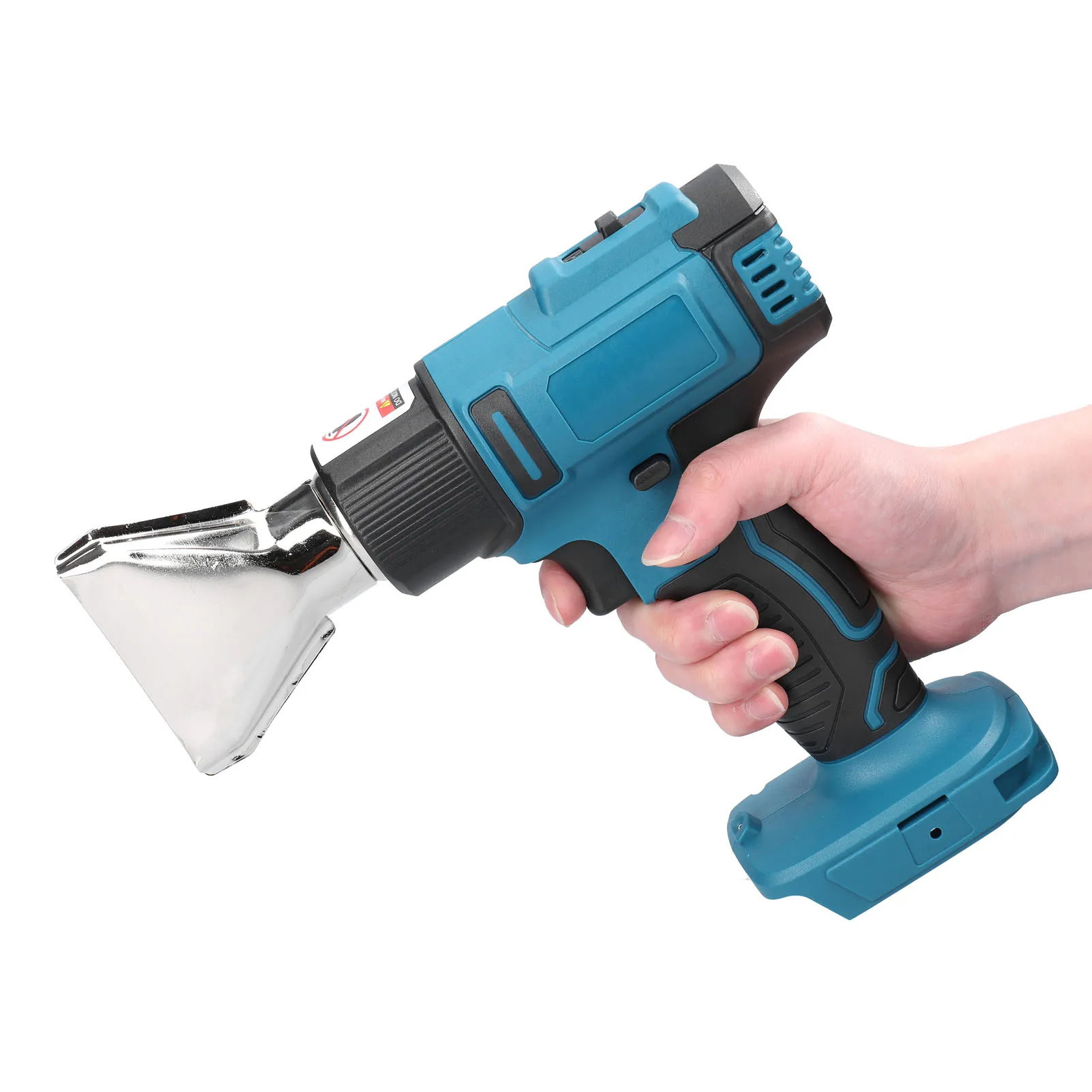 Cordless Handheld Hot Air Gun Machine Lithium Rechargeable Heating Equipment Temperatures Adjustable Power Tool with 2 Nozzles |