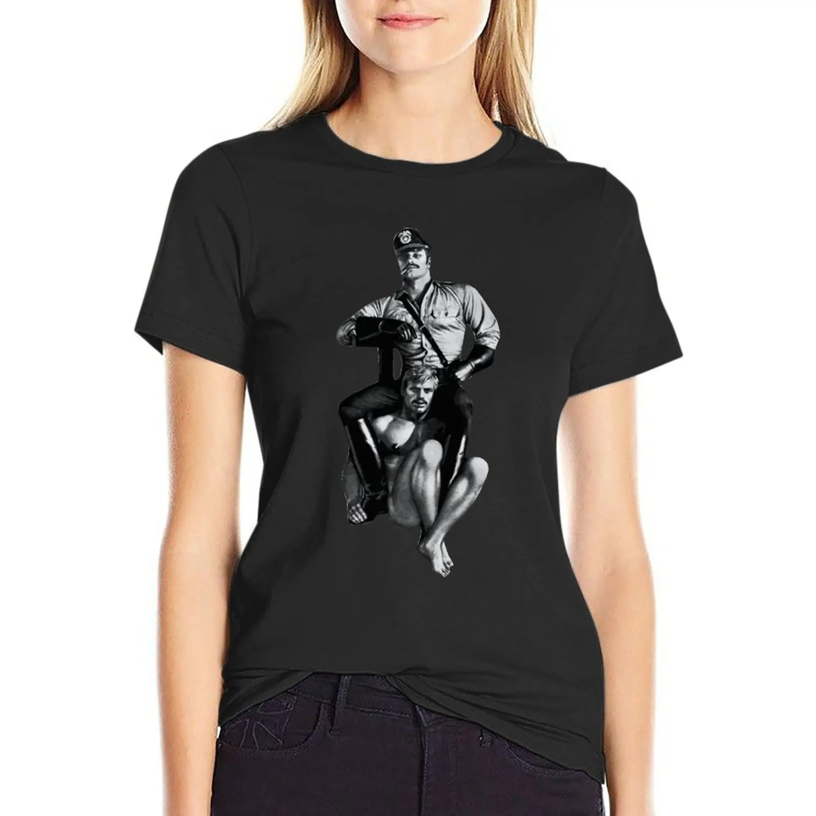 

Футболка женская оверсайз с коротким рукавом, рубашка с героями мультфильма «Мастер и служанка», гей-полип, игрушка для мальчиков, том финск...