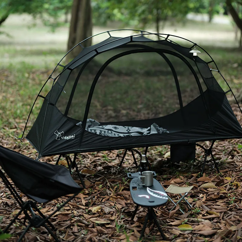 

Outdoor Camping Bed Tent Lightweight Convenient Single Tent Mosquito Repellent Waterproof Field Tent