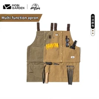 mobi garden exquisite camping outdoor multifunctional storage apron outdoor cooking thickened cotton canvas work clothes