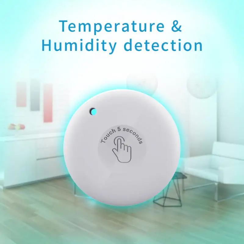 

Миниатюрный датчик температуры и влажности в помещении, Цифровая метеостанция с управлением через приложение, беспроводной умный дом Tuya