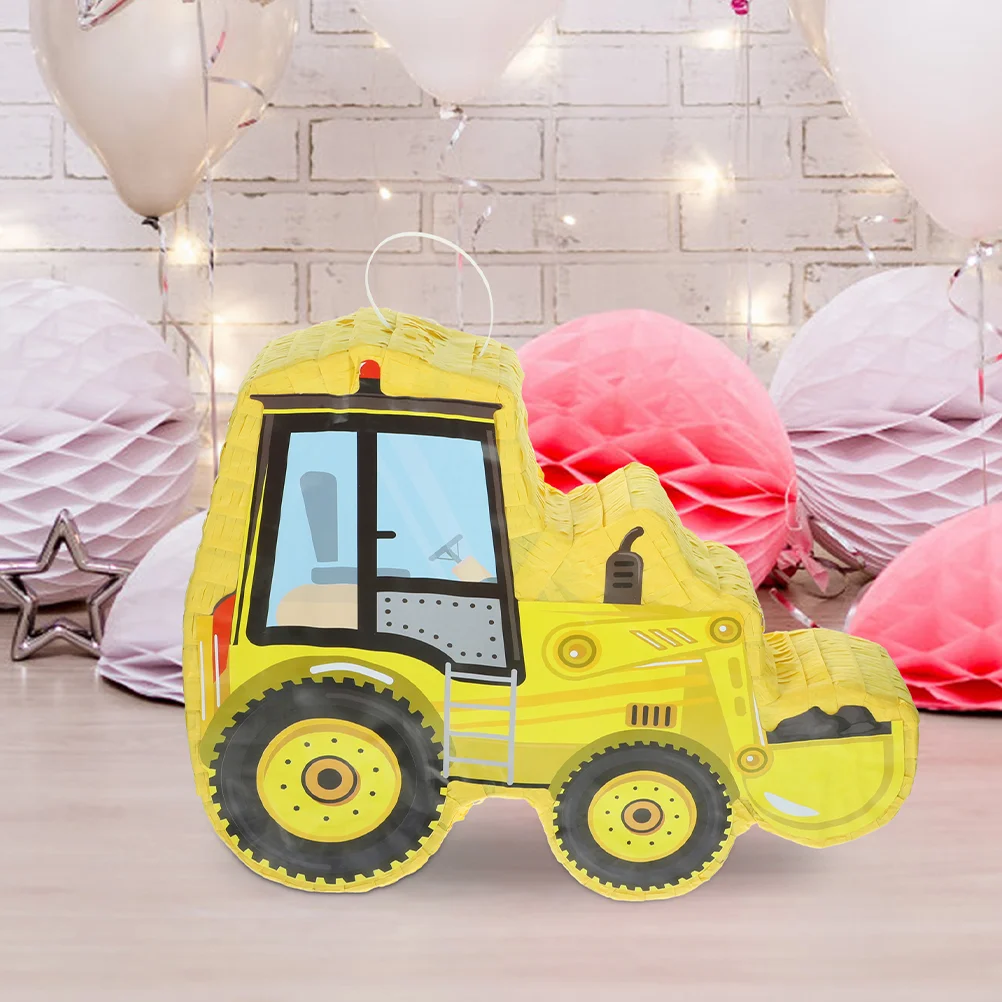 

1 Set Birthday Party Tractor Excavator Car Pinata Paper Pinata Party Decoration Photo Prop